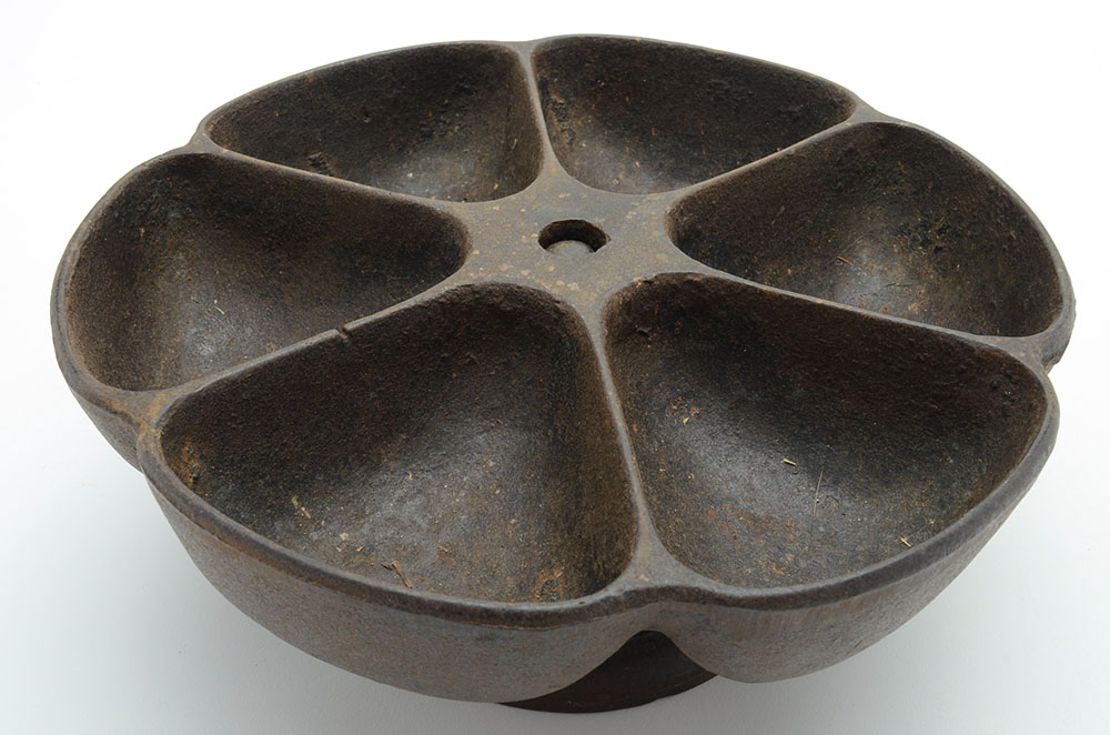 Vintage Cast Iron Nail Caddy on Pedestal Base