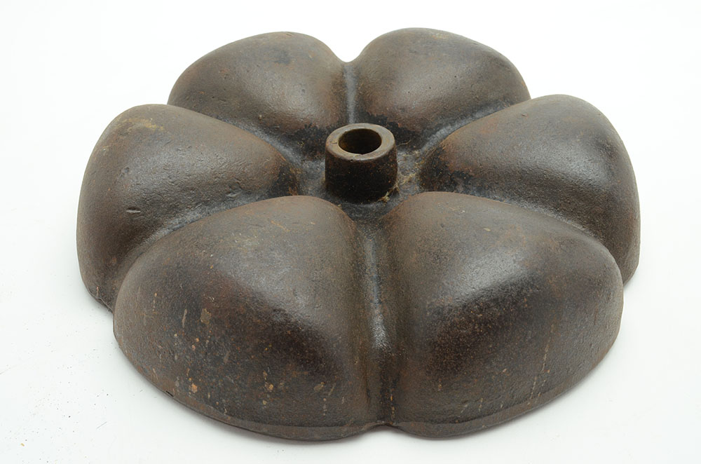 Vintage Cast Iron Nail Caddy on Pedestal Base