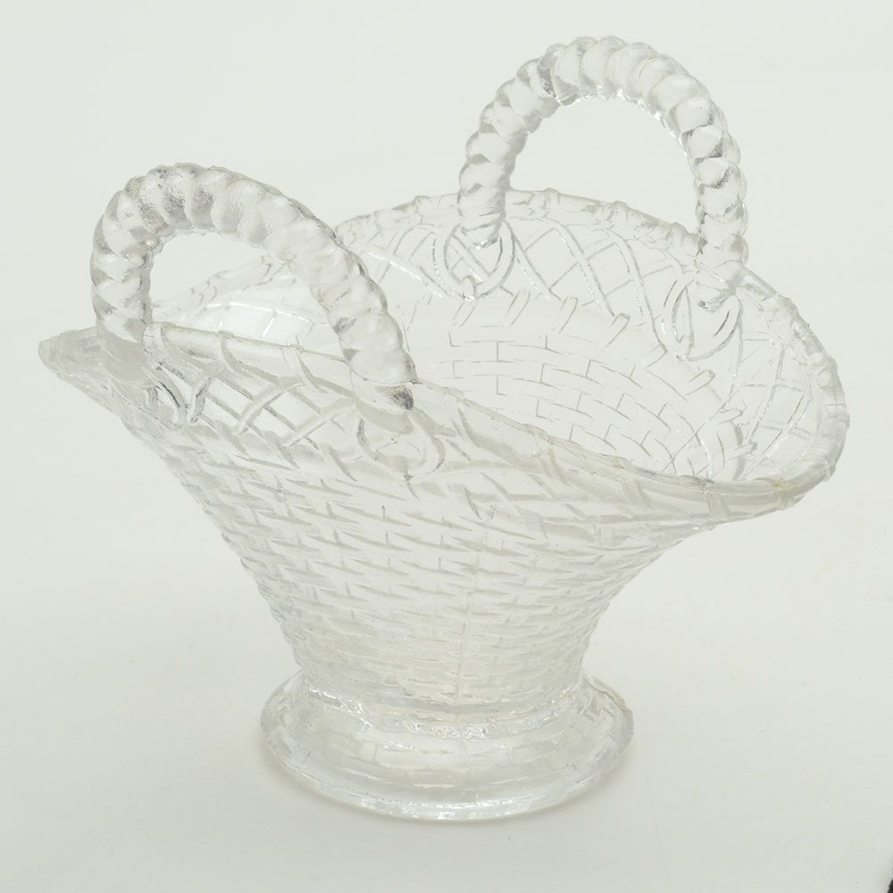 Three Antique Glass Candy Containers