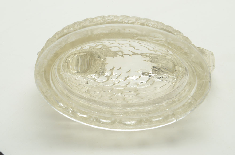 Three Antique Glass Candy Containers