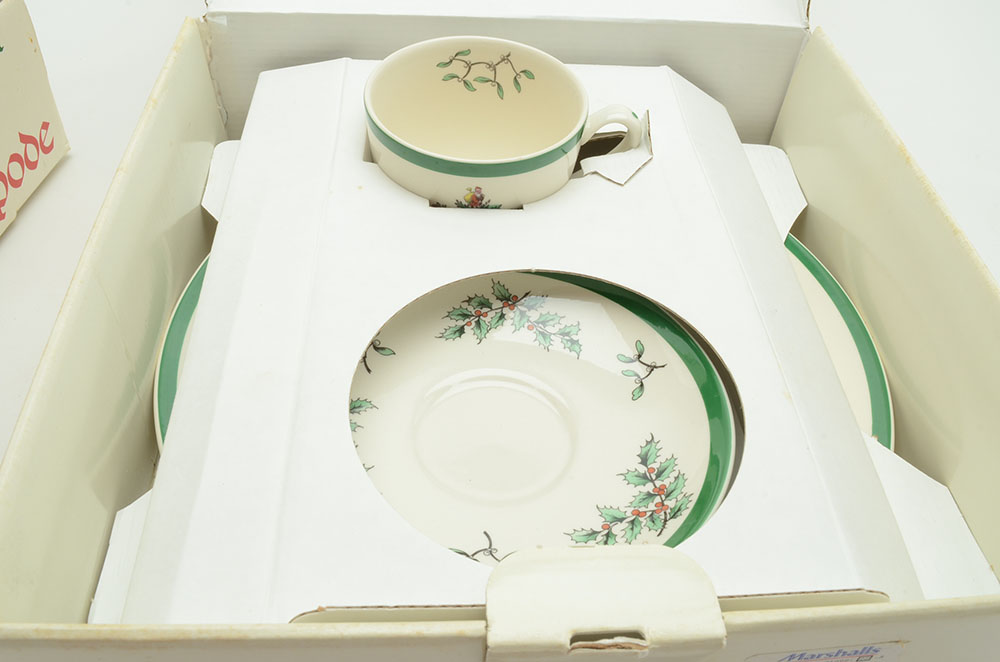Spode "Christmas Tree" China Buffet Service for Four