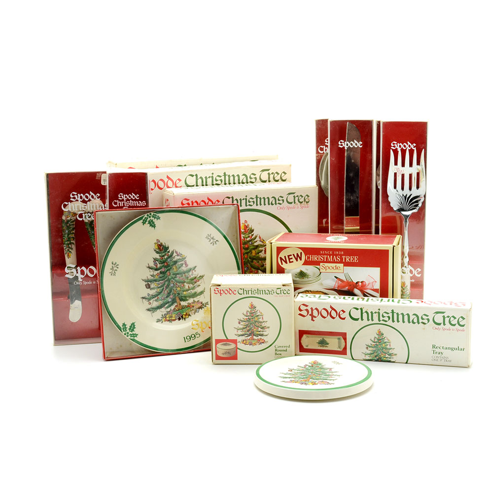 Spode "Christmas Tree" China Serving Assortment