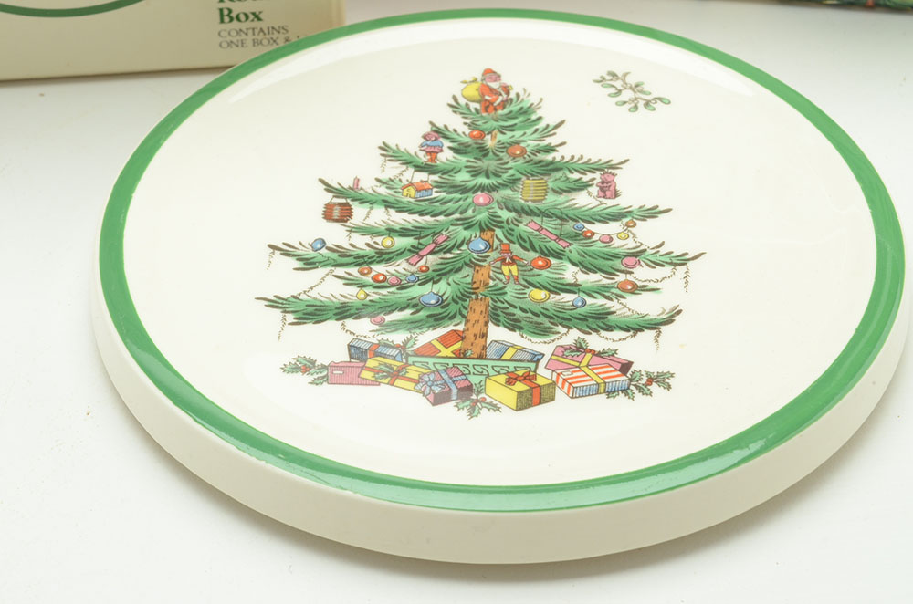 Spode "Christmas Tree" China Serving Assortment