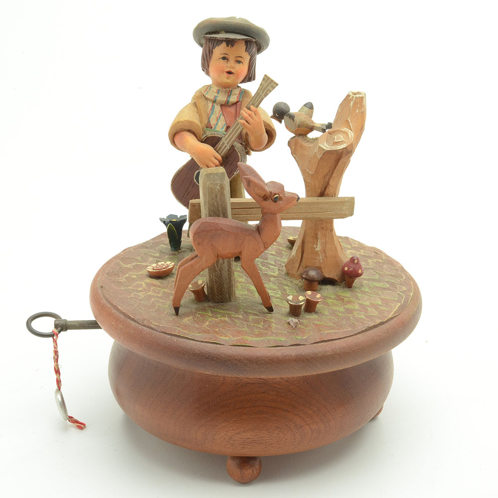 Vintage Anri Music Boxes with Thorens Swiss Musical Movements