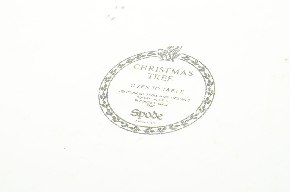 Spode "Christmas Tree" Large China Tureen and Serving Platter