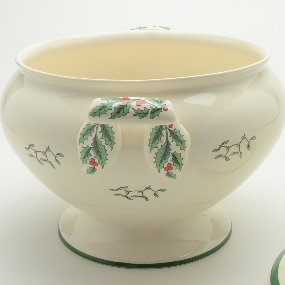Spode "Christmas Tree" Large China Tureen and Serving Platter