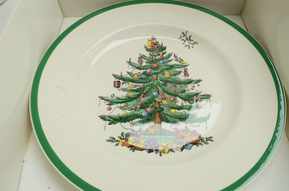 Spode "Christmas Tree" China Buffet Service for Eight