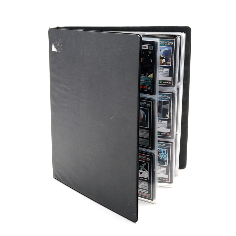 1990s “Star Trek: The Next Generation Card Game” Cards in Card Binder