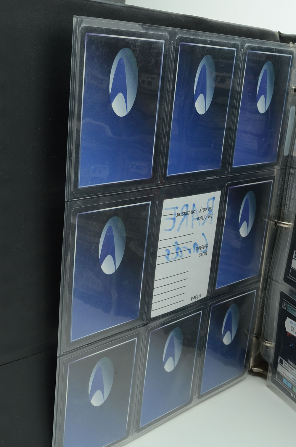 1990s “Star Trek: The Next Generation Card Game” Cards in Card Binder