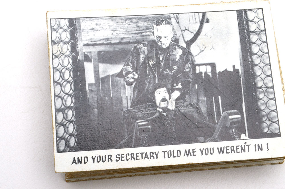 1973 “You Will Die Laughing” Universal Monsters Trading Cards