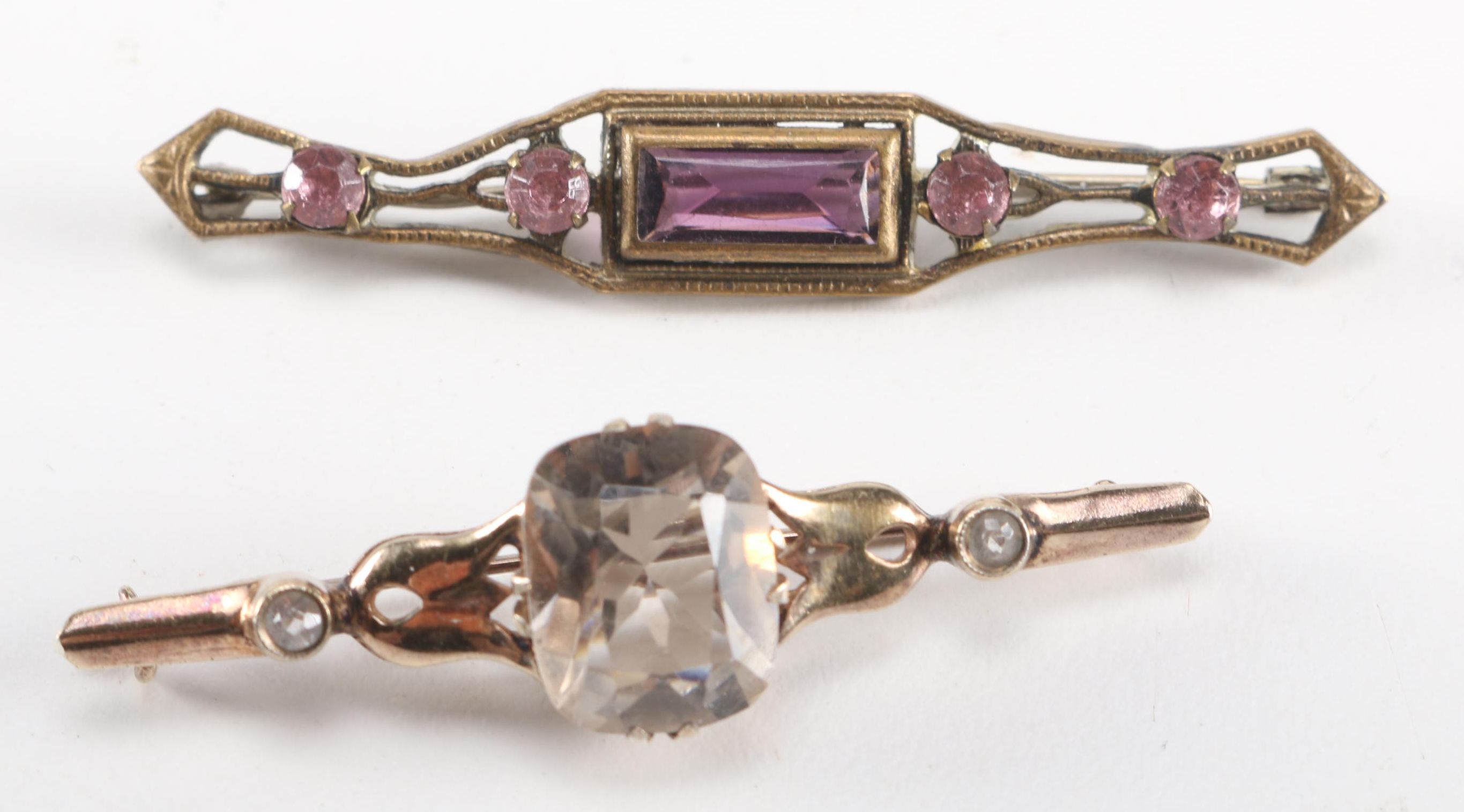 Vintage Brooches and Art Nouveau Mirror Pendant