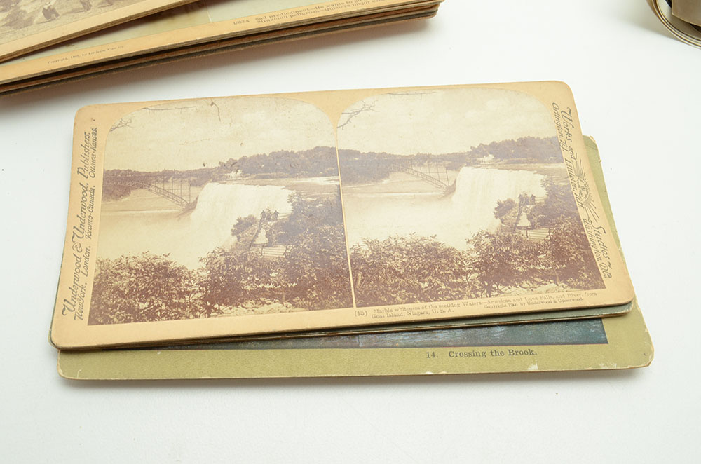 Tony LeVier P-38 L-5 Airplane Photographs and Stereoscope Cards