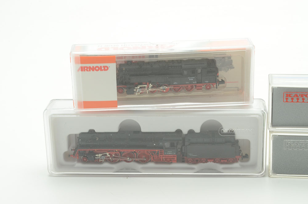 Group of Four N-Gauge British Style Locomotives