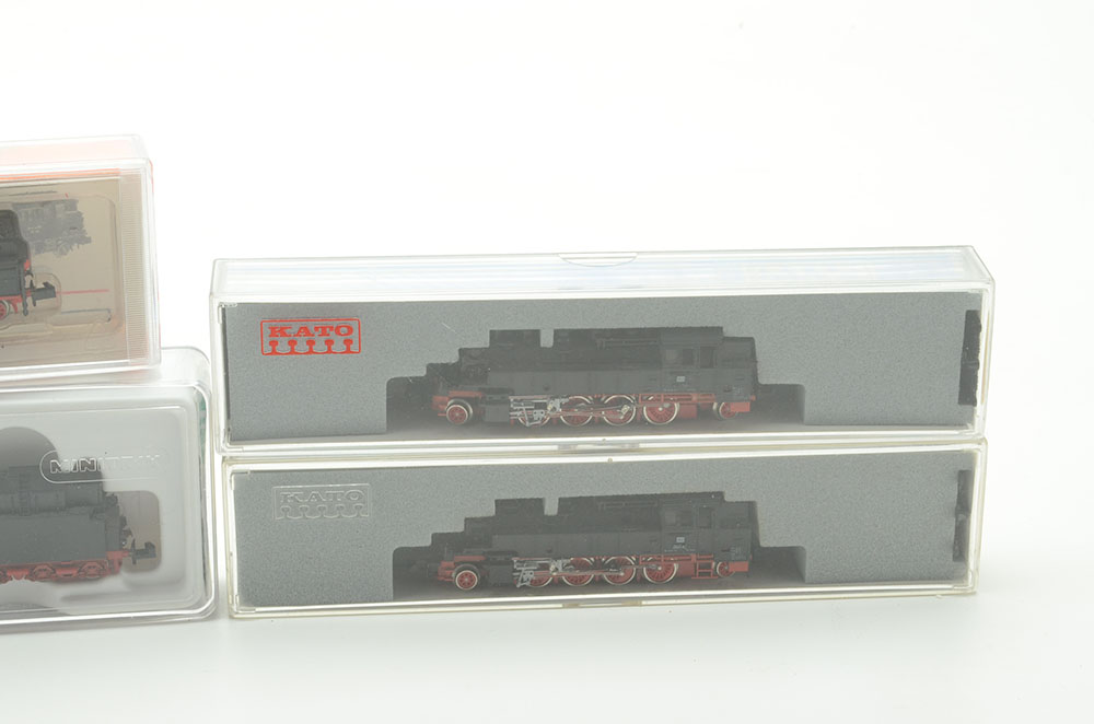 Group of Four N-Gauge British Style Locomotives