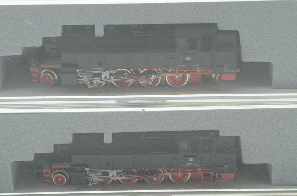 Group of Four N-Gauge British Style Locomotives