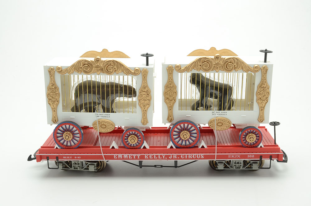 Group of Three Garden Scale Train Cars