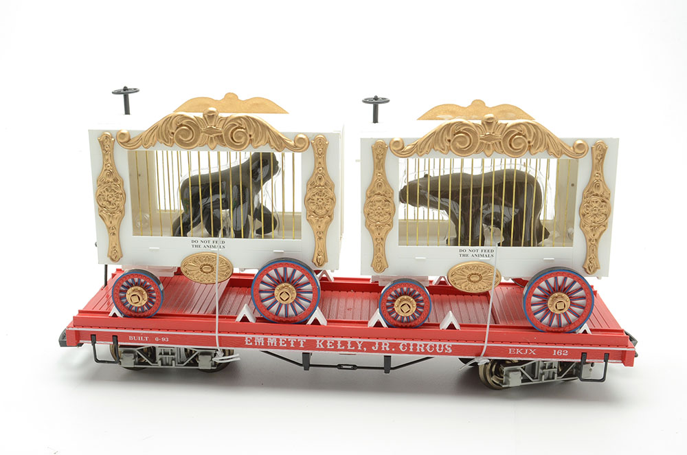 Group of Three Garden Scale Train Cars