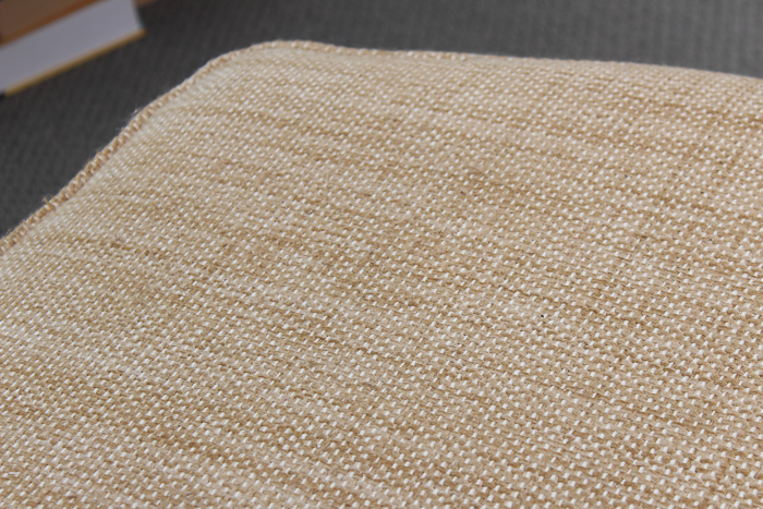 Khaki Tweed Arm Chair and Ottoman