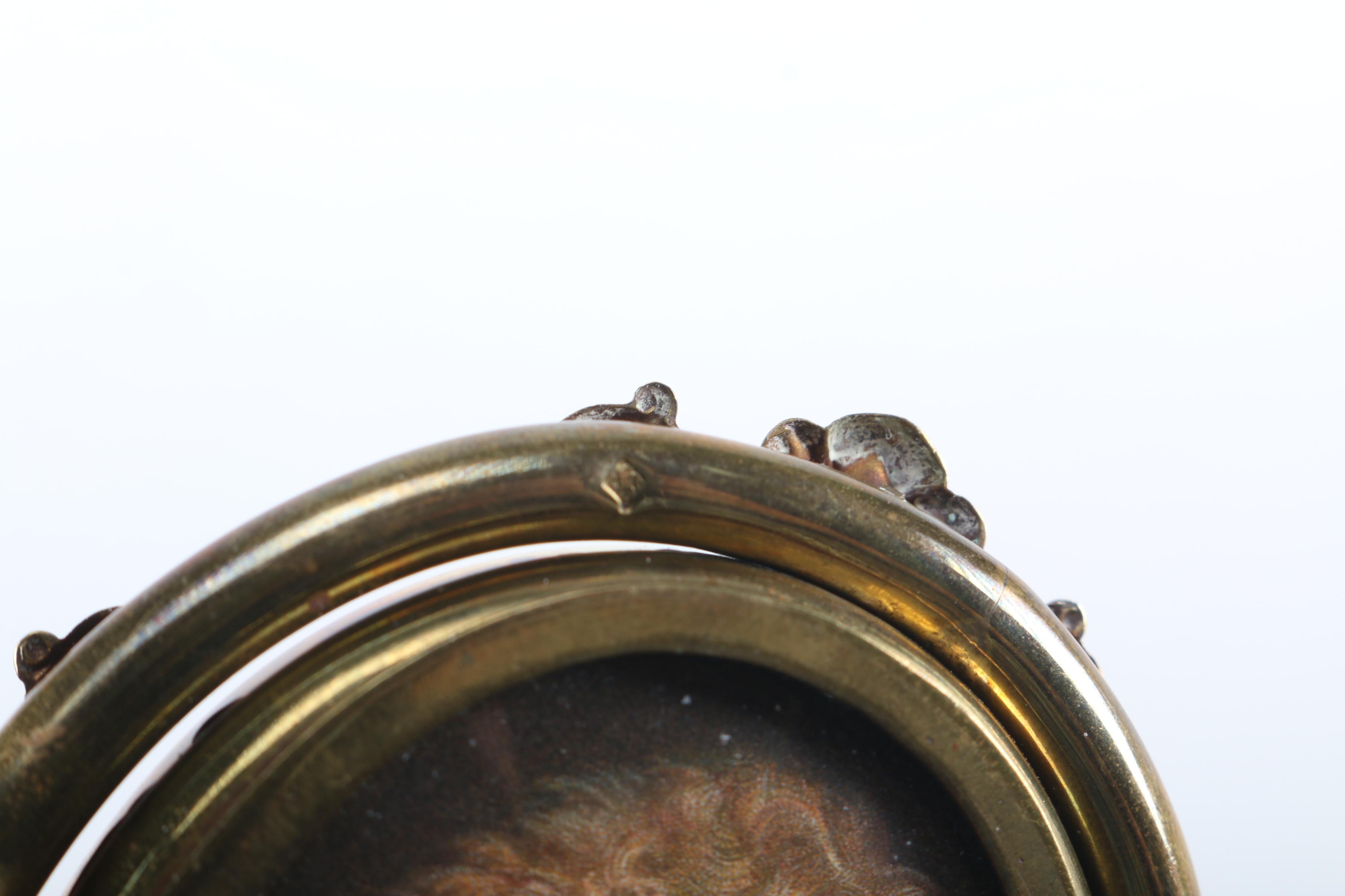 Victorian Era Reversible Mourning Brooch