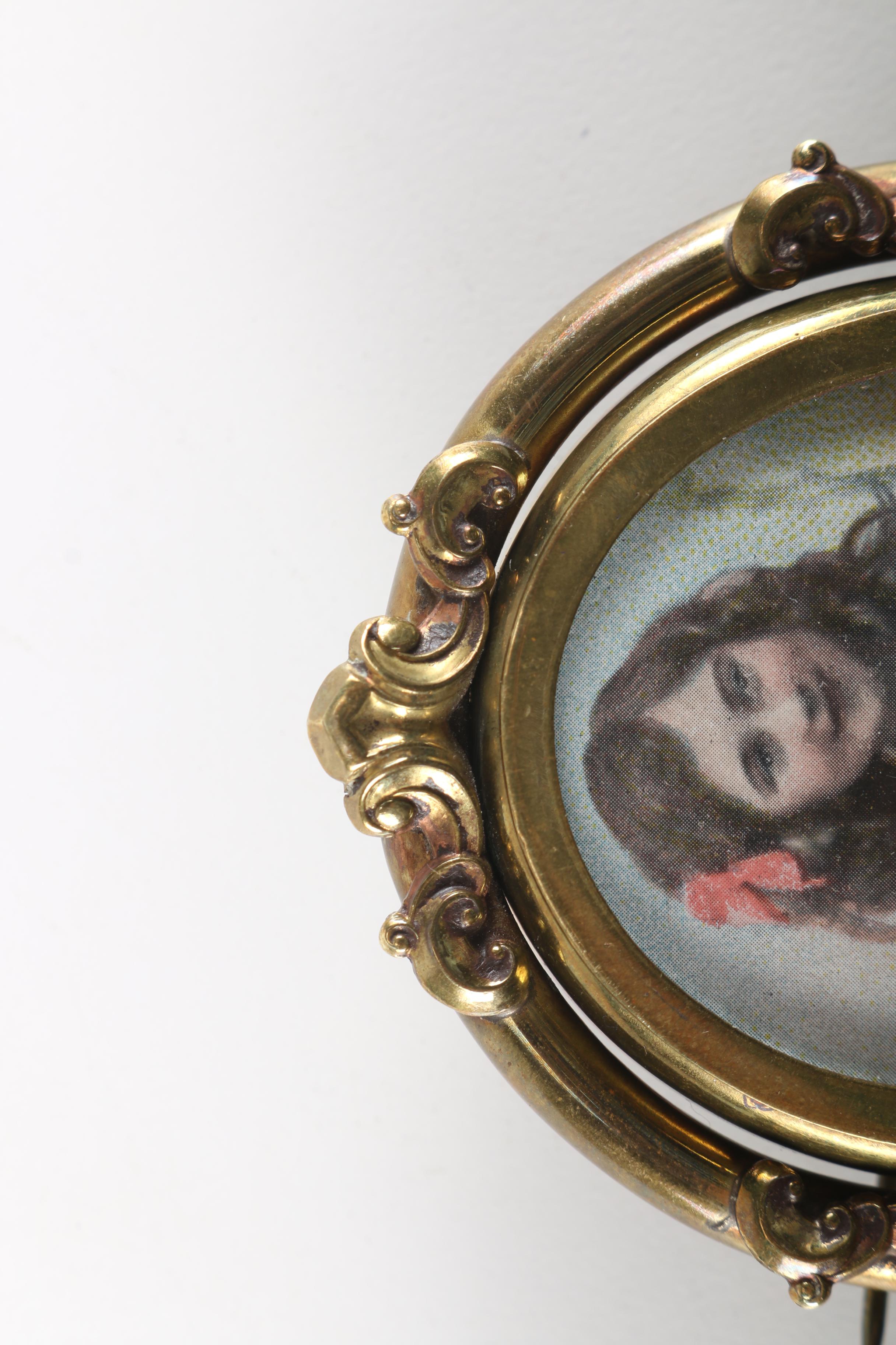 Victorian Era Reversible Mourning Brooch