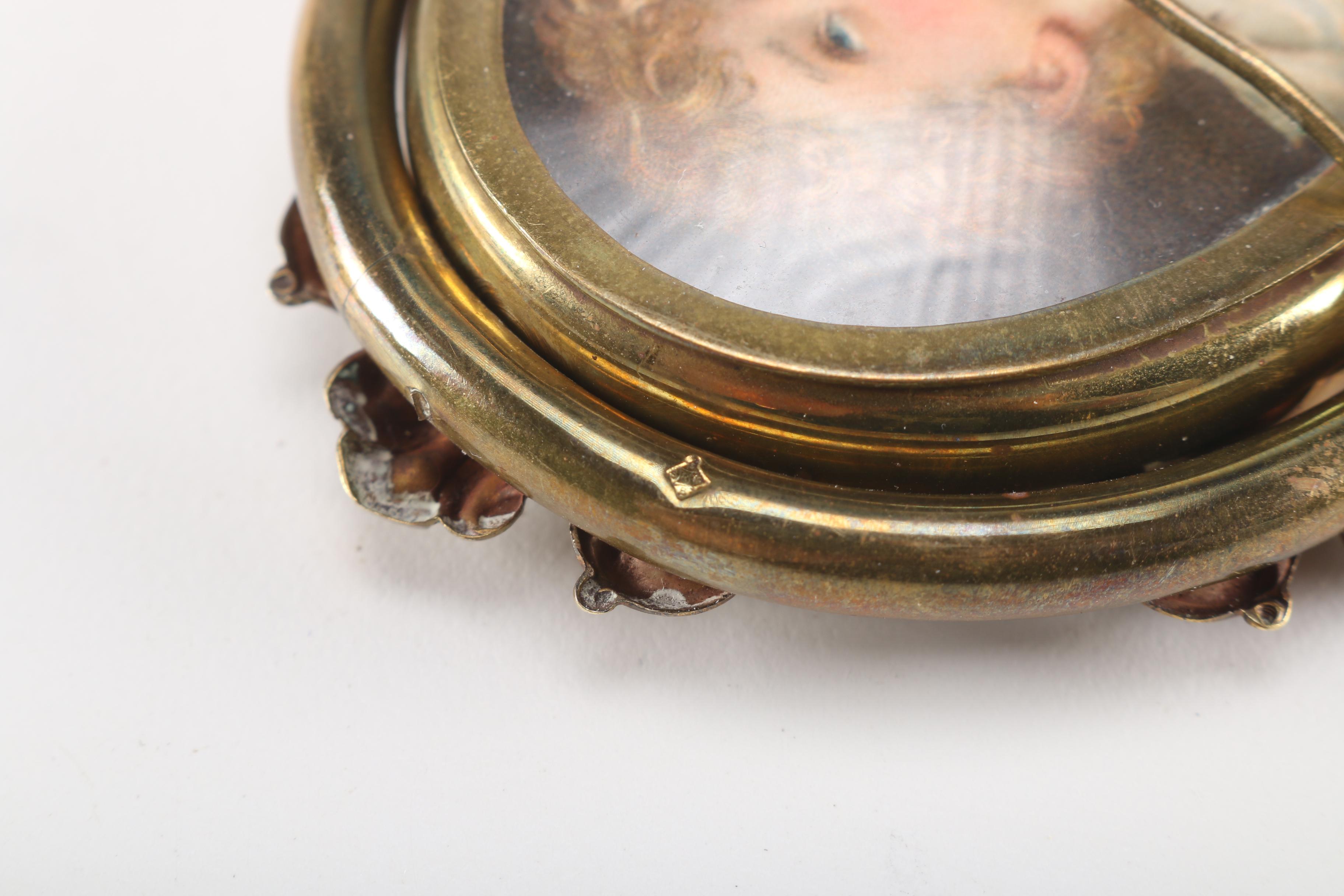 Victorian Era Reversible Mourning Brooch