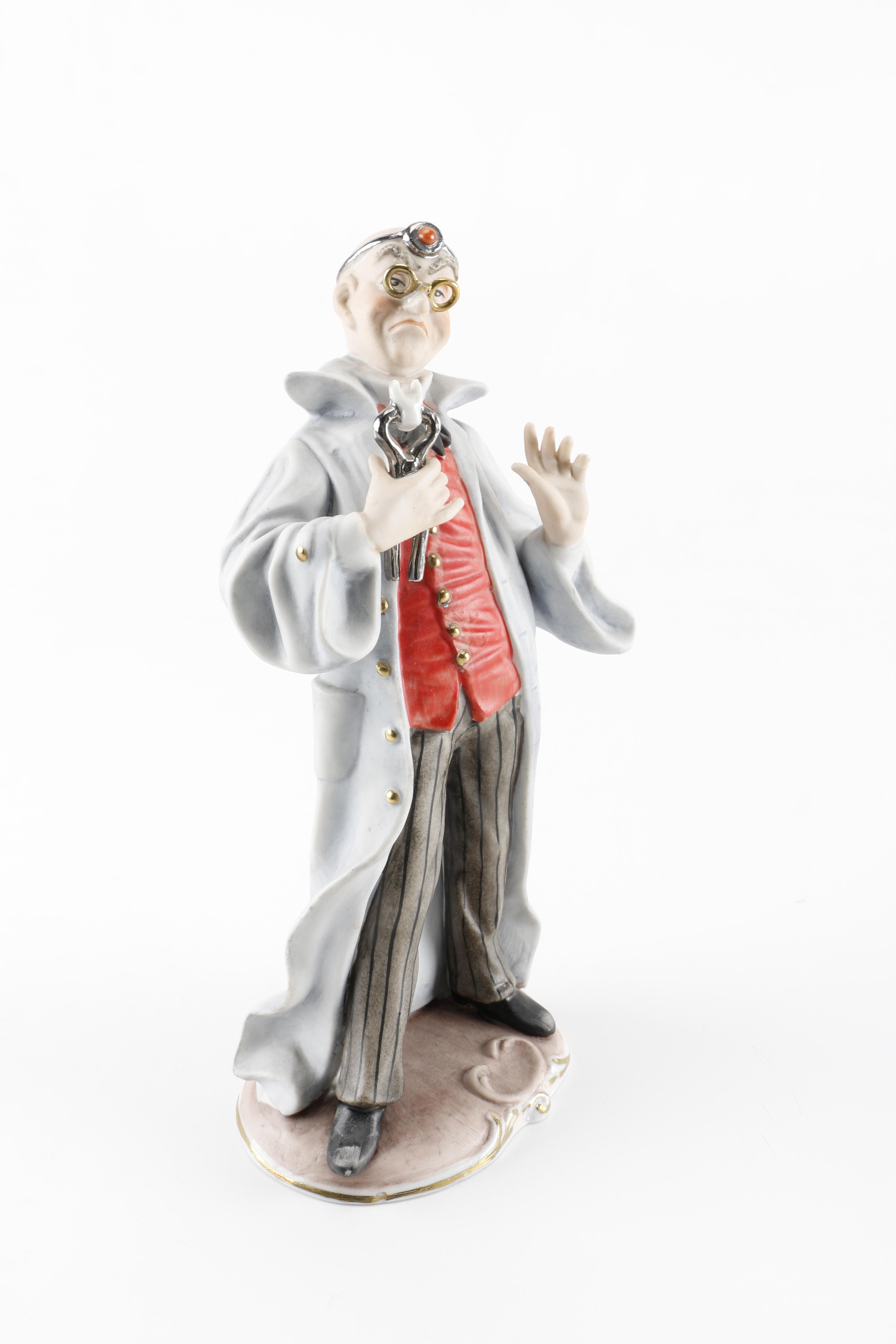 Capodimonte Porcelain Doctor Figurines