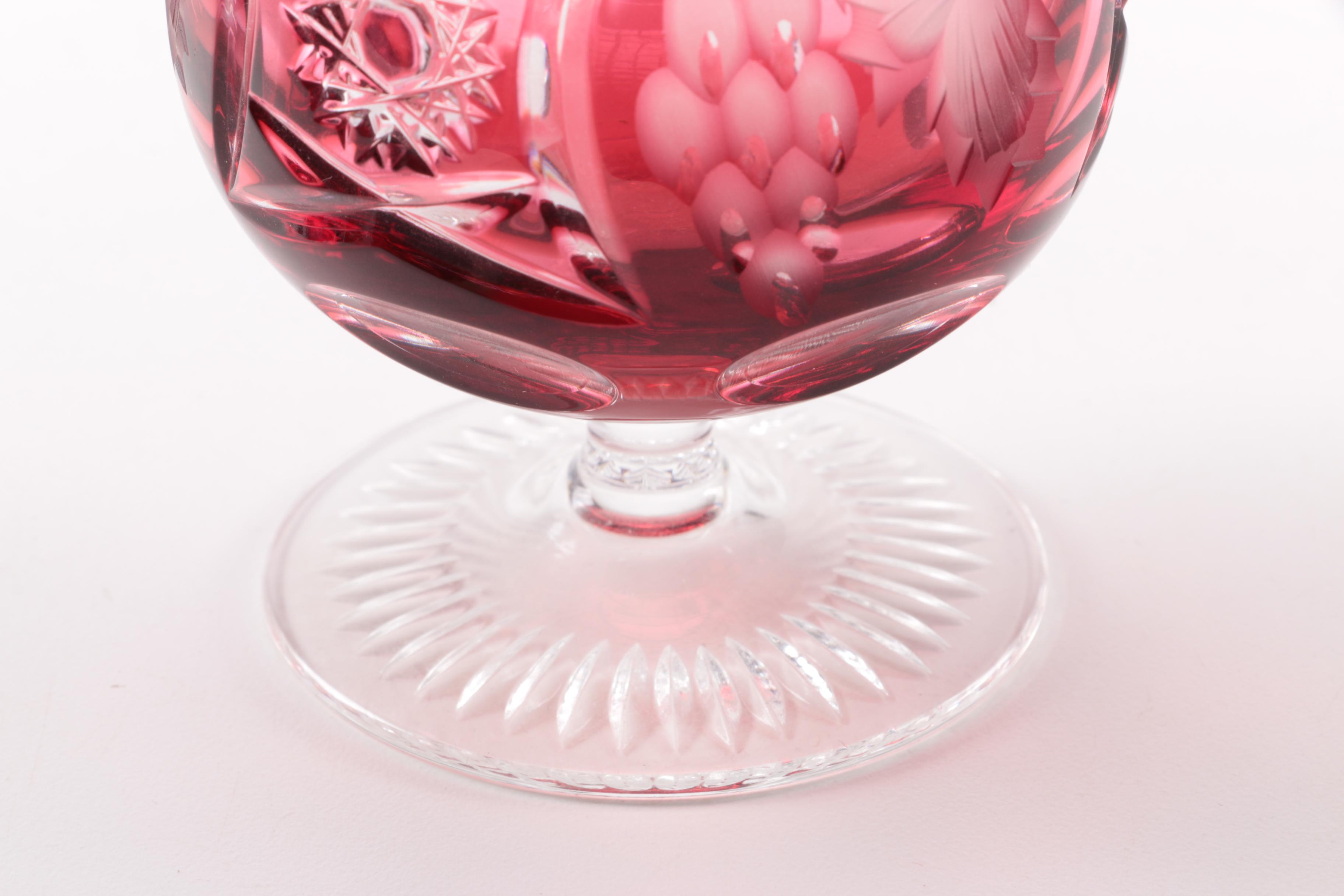Cranberry Colored Glassware and More