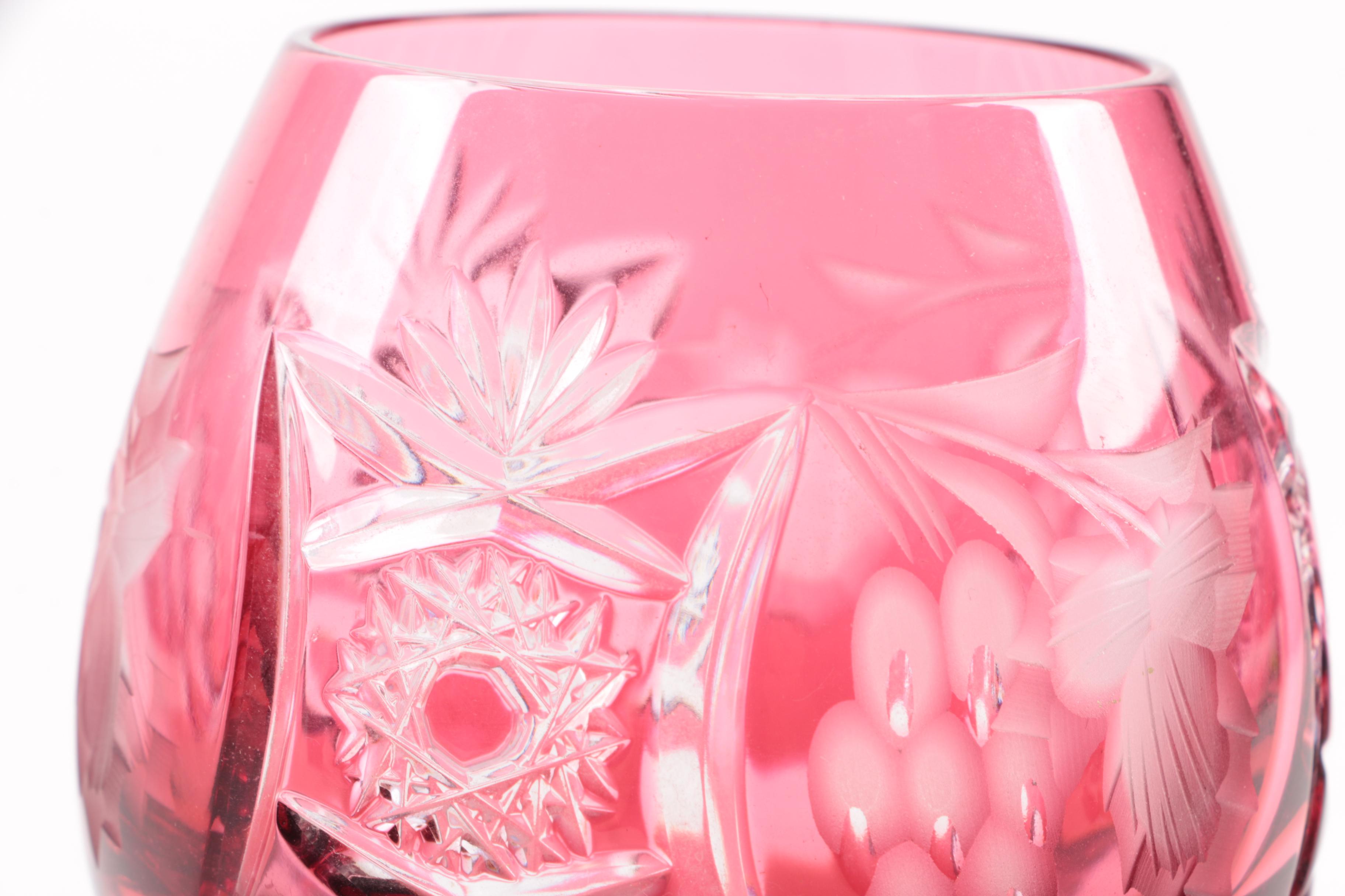 Cranberry Colored Glassware and More