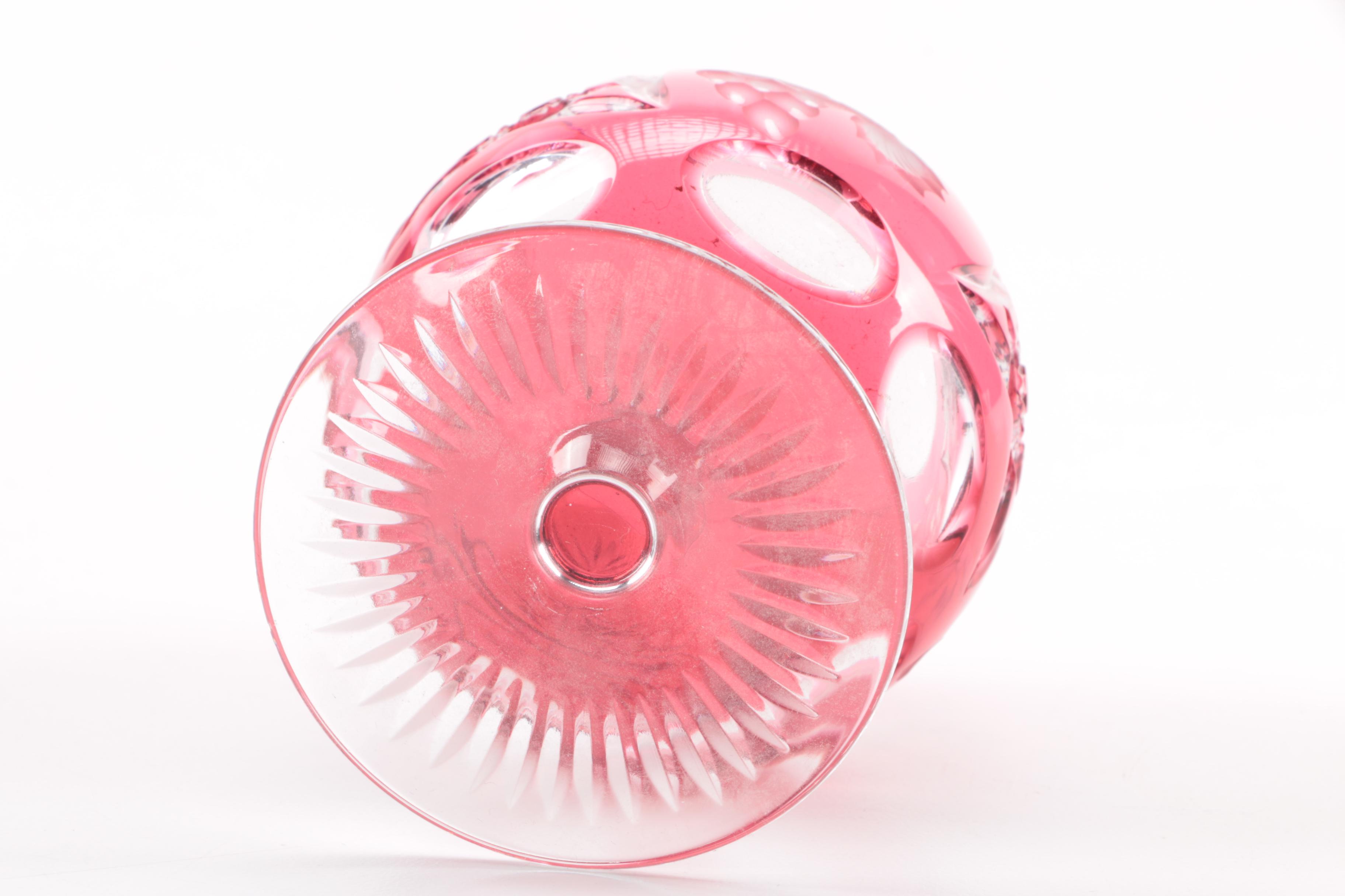 Cranberry Colored Glassware and More