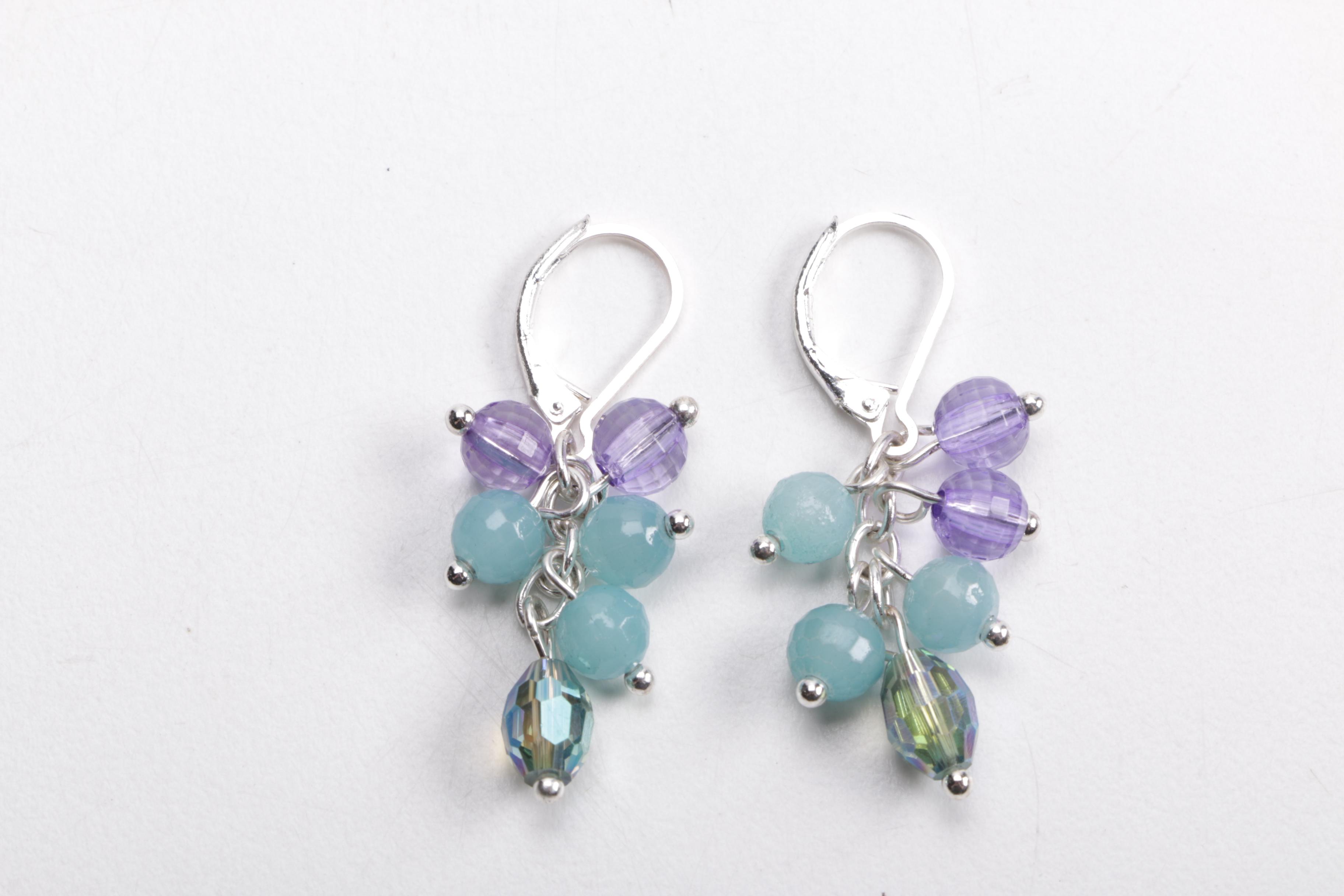 Green and Blue Costume Jewelry Including Chico's