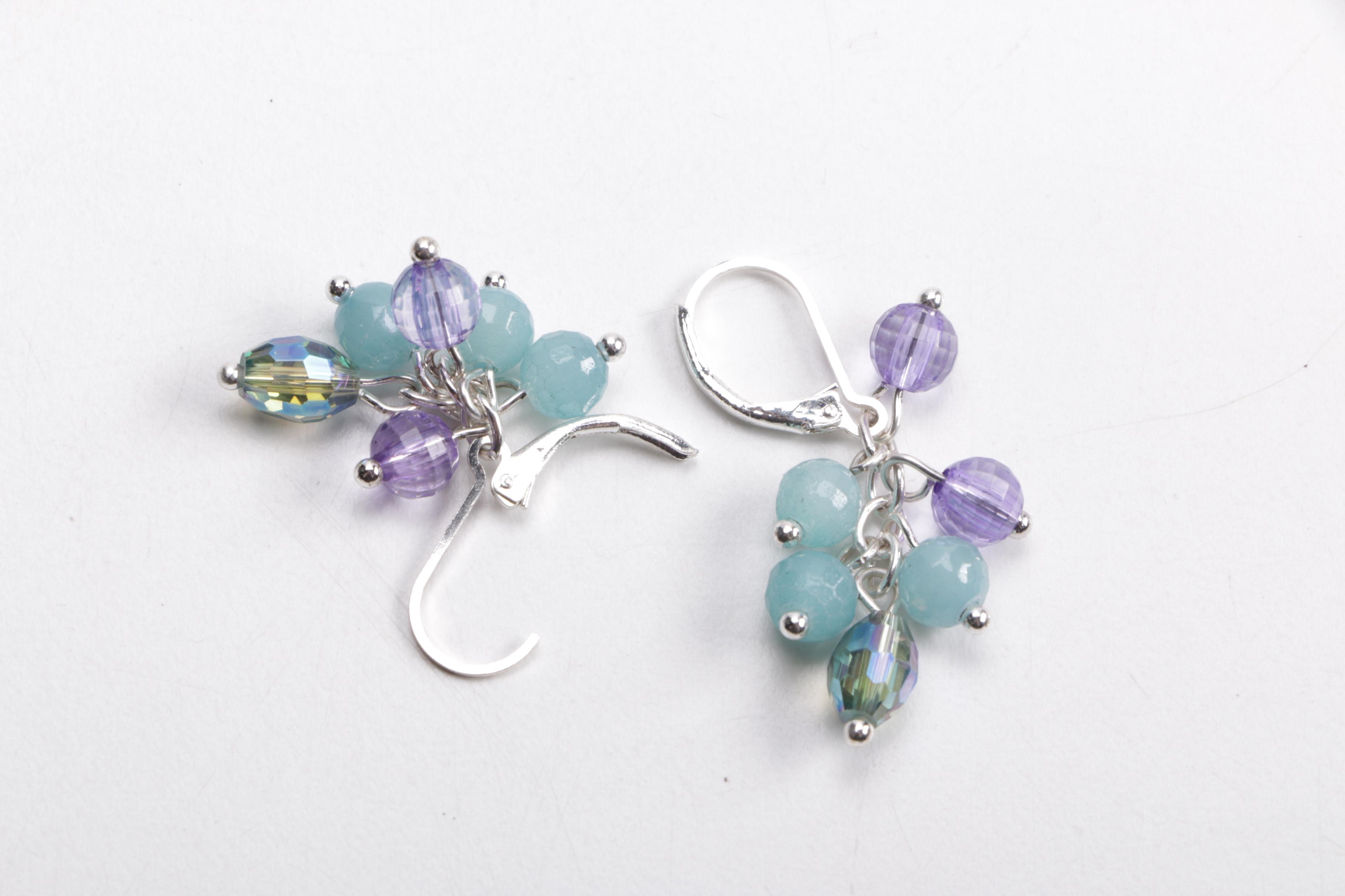 Green and Blue Costume Jewelry Including Chico's