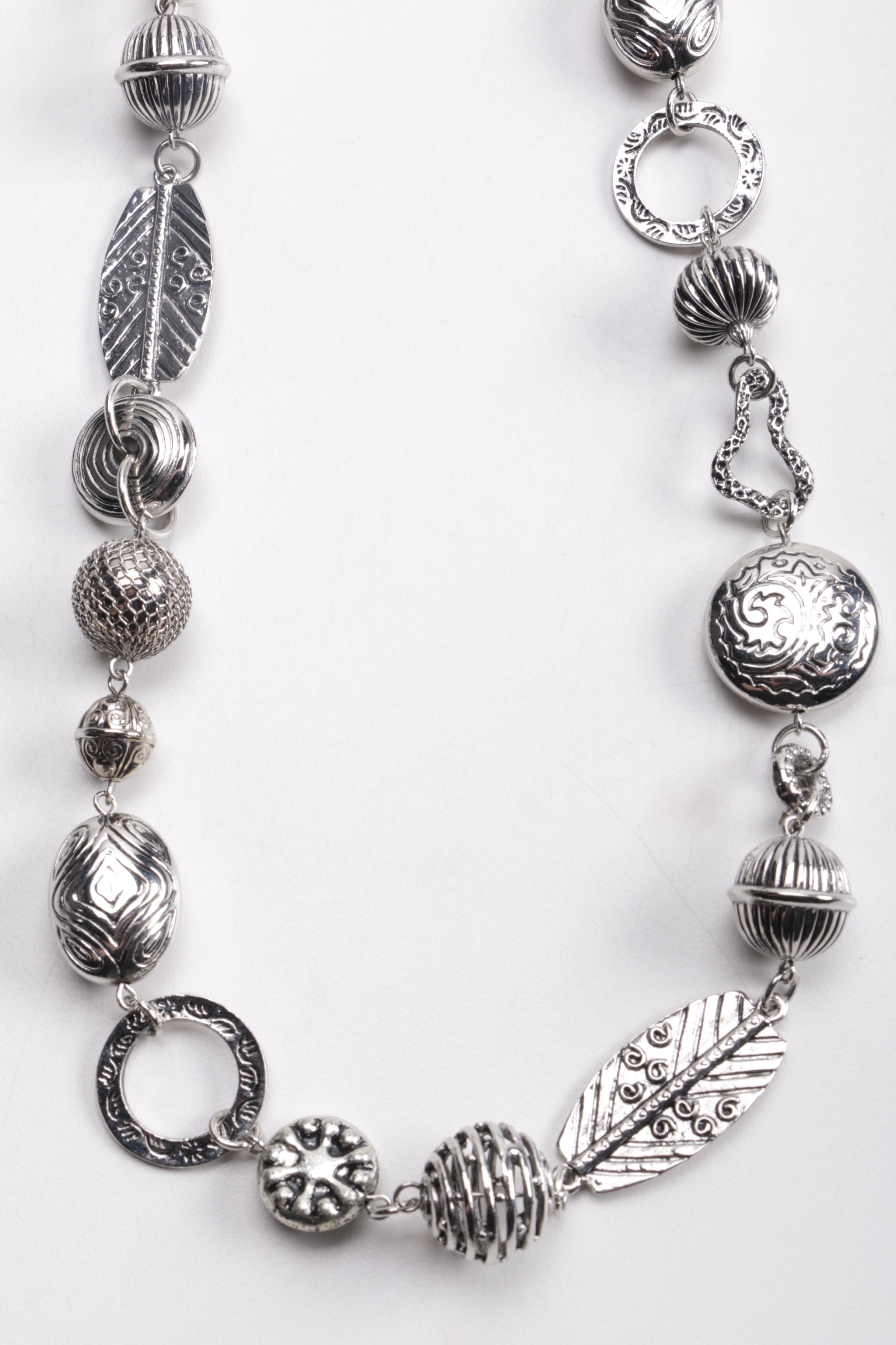 Green and Blue Costume Jewelry Including Chico's