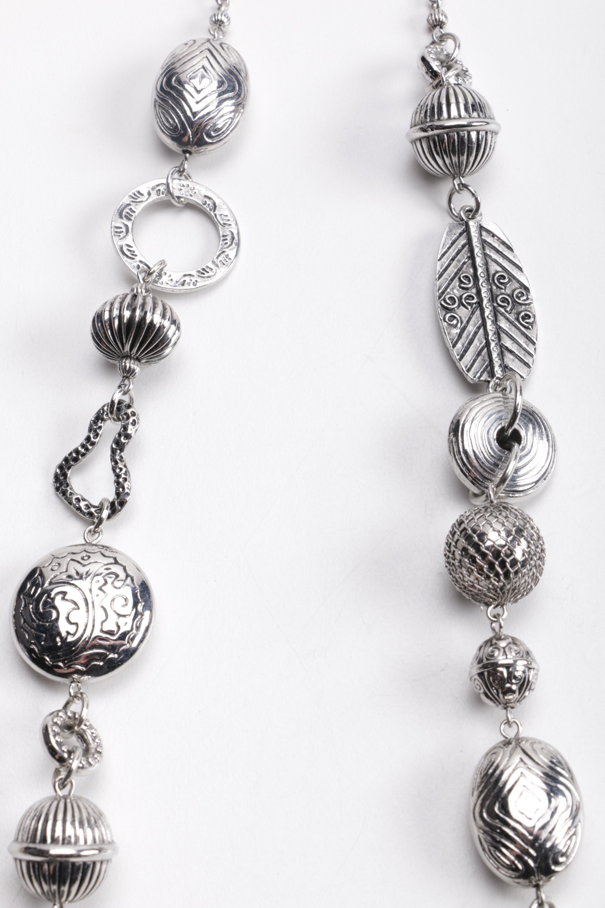 Green and Blue Costume Jewelry Including Chico's