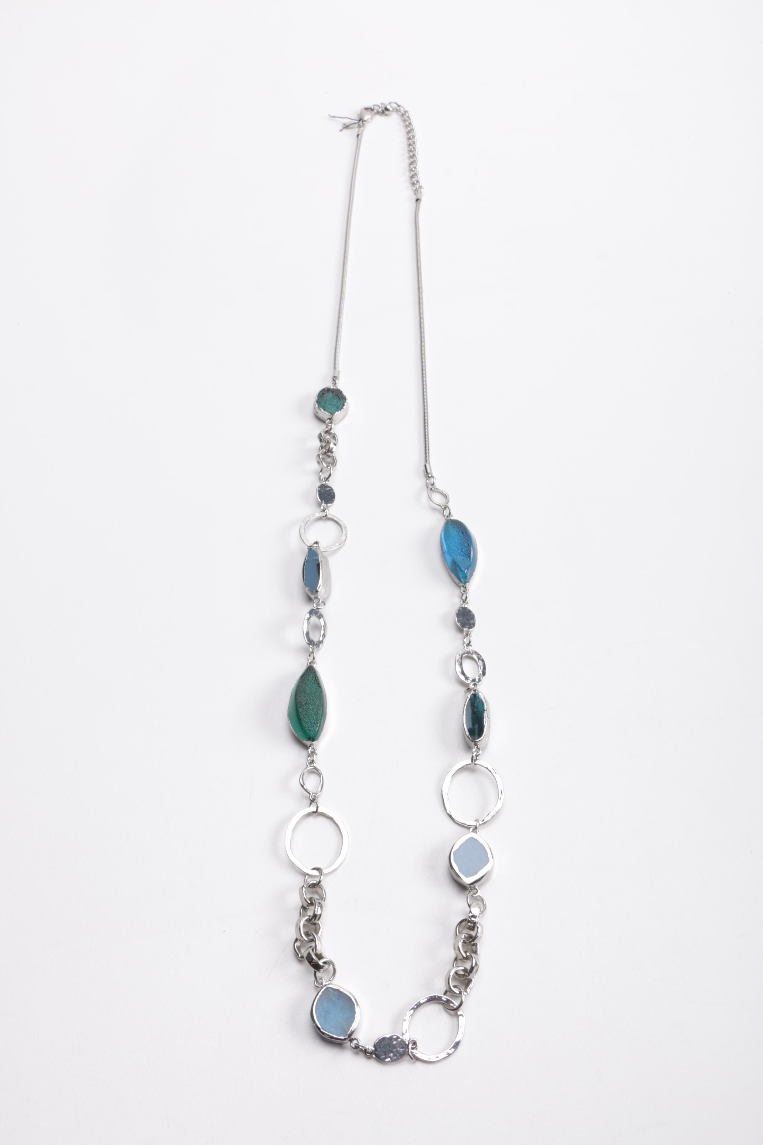 Green and Blue Costume Jewelry Including Chico's