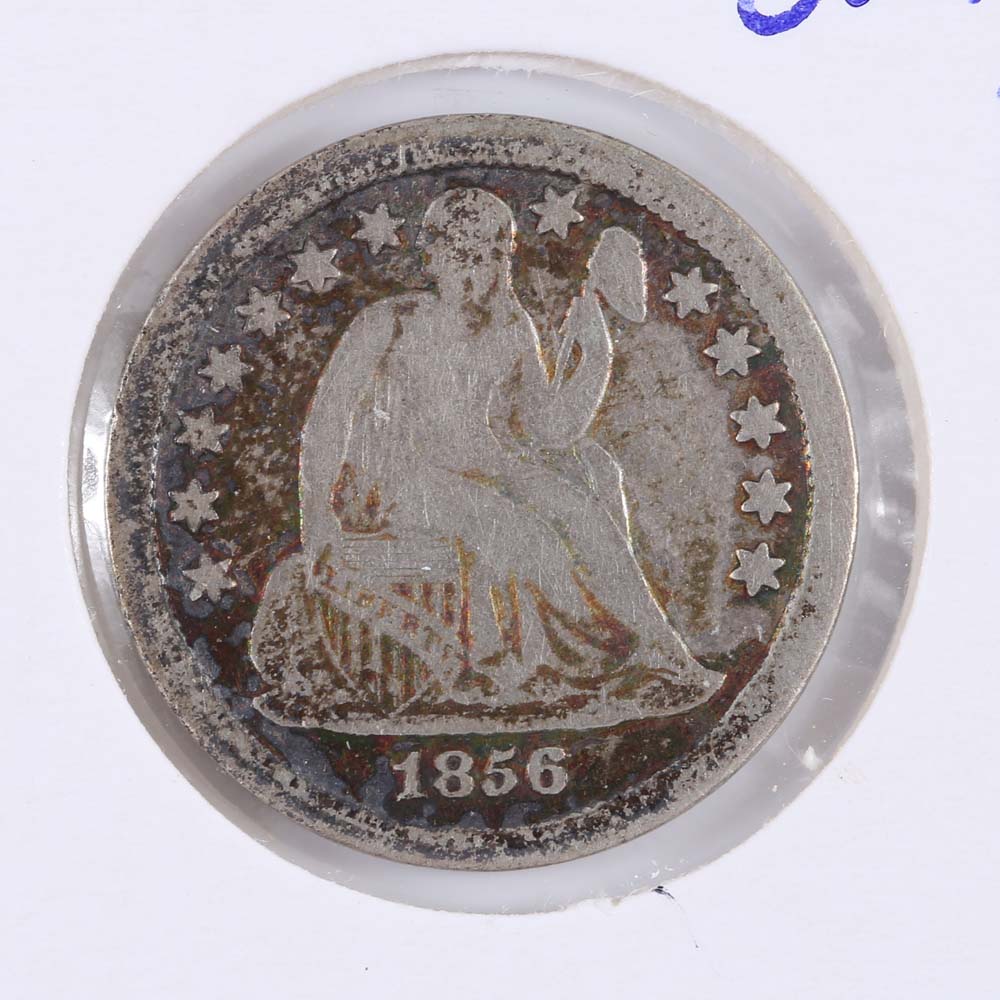 1856 Small Date Seated Liberty Silver Dime