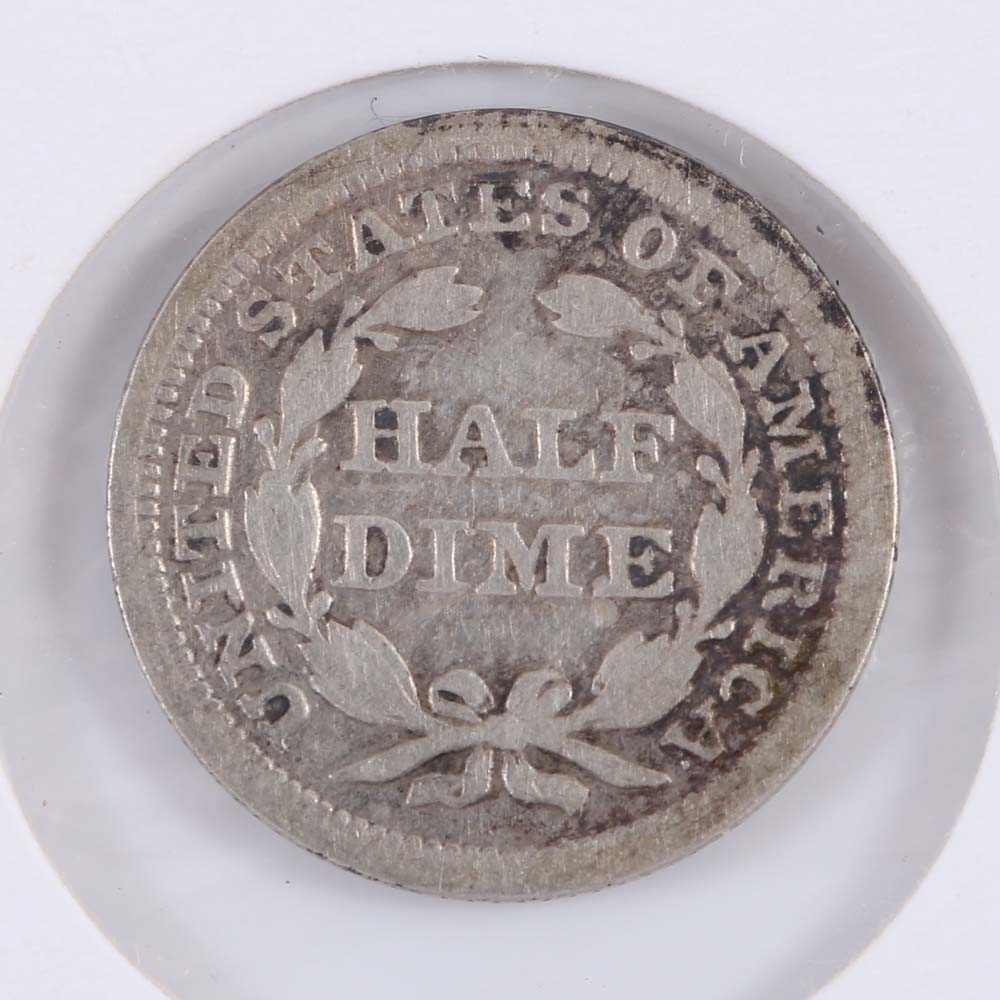 1853 Seated Liberty Half Dime
