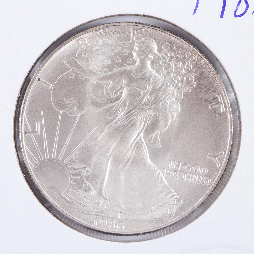 1986 One Dollar U.S. Silver Eagle