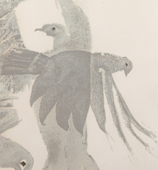 Ben Shahn Limited Edition Lithograph "Birds Over The City"