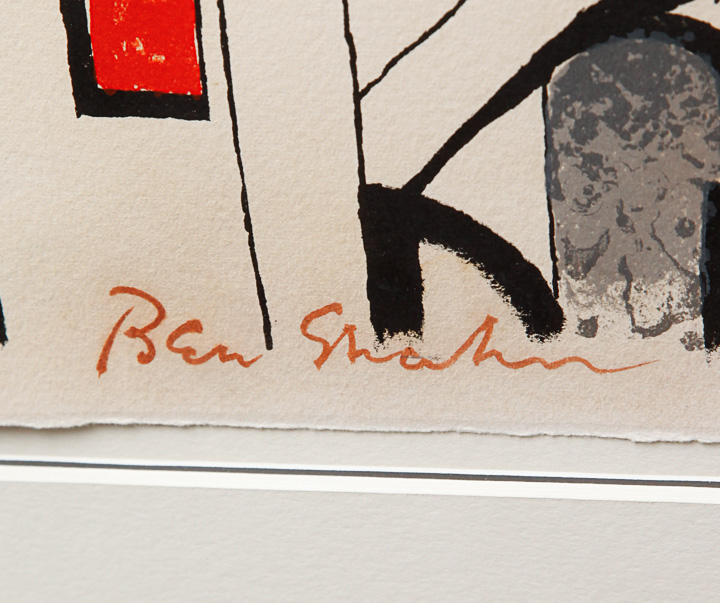 Ben Shahn Limited Edition Lithograph "Birds Over The City"