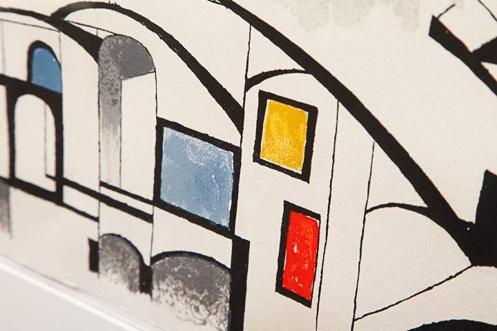 Ben Shahn Limited Edition Lithograph "Birds Over The City"