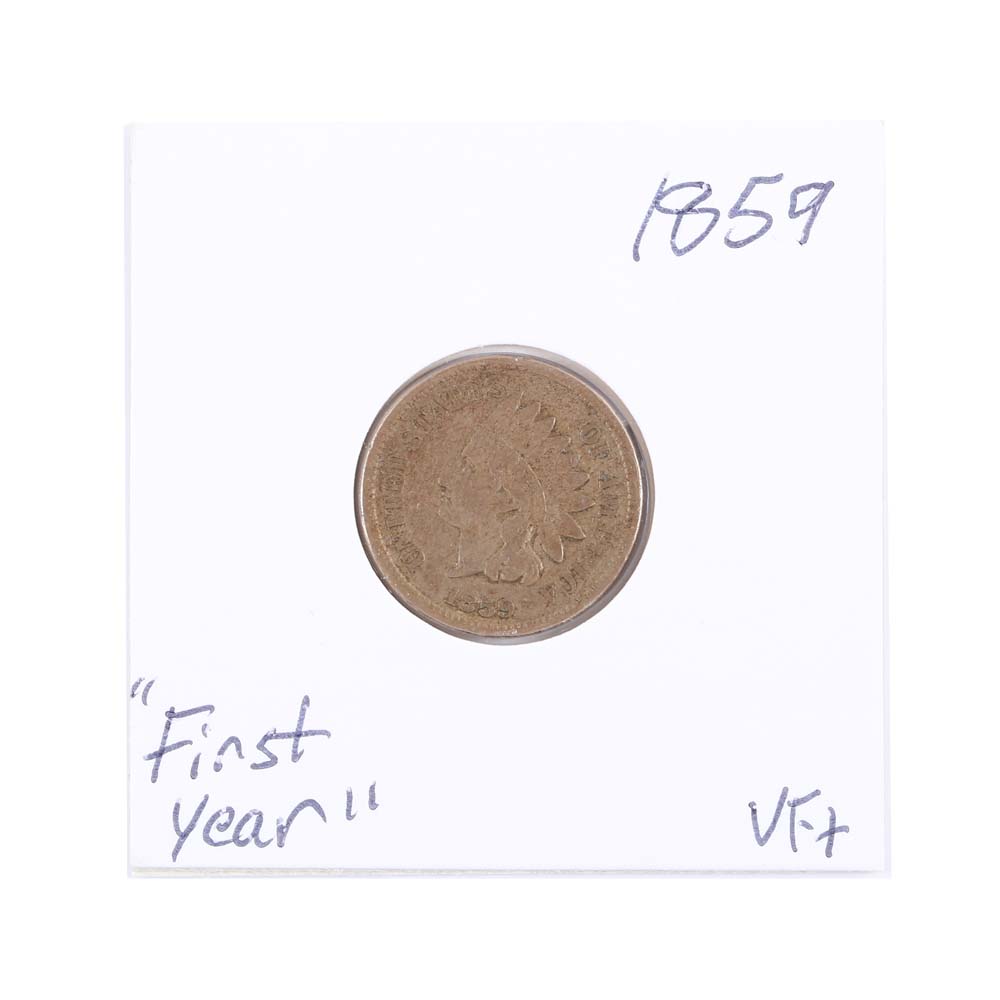 1859 First Year Indian Head Penny