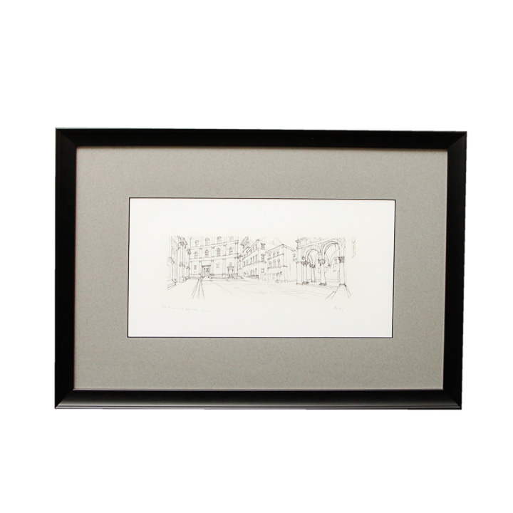 Ray Lecy Limited Edition Lithograph "Plaza Lio II Early West Piazza"