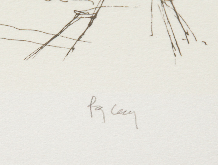 Ray Lecy Limited Edition Lithograph "Plaza Lio II Early West Piazza"