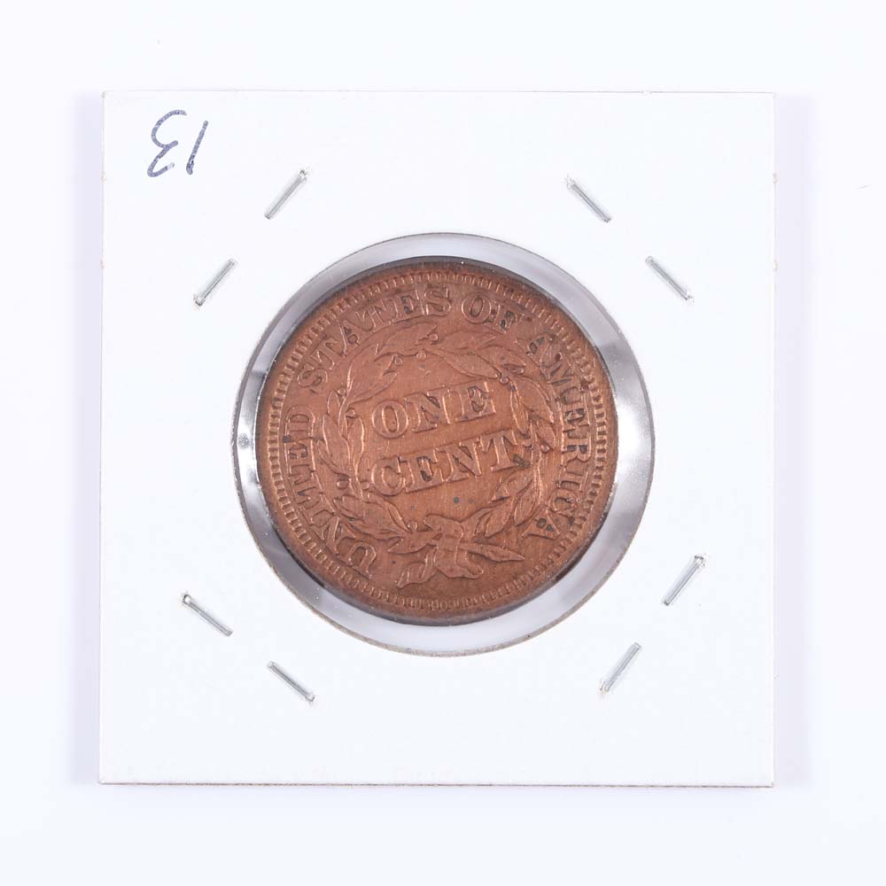 1846 Braided Hair Large Cent