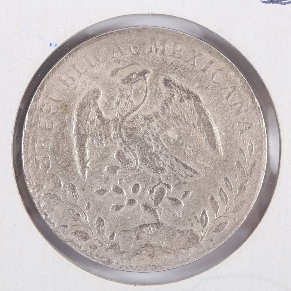 1891 Mexico 8 Reales Coin