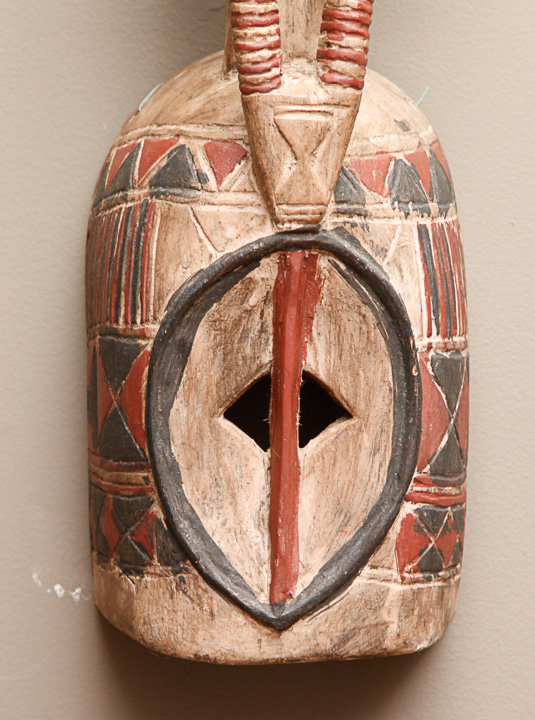 Tribal Style Carved Wood Decorative Mask