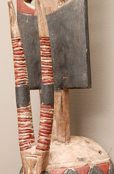 Tribal Style Carved Wood Decorative Mask