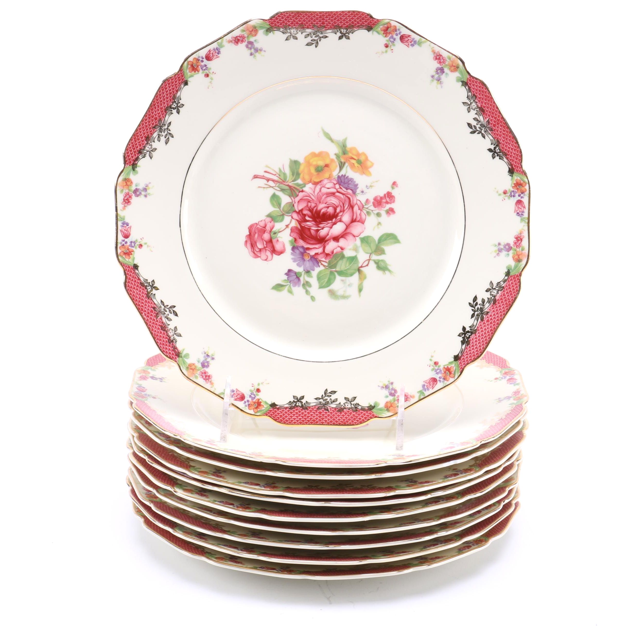 Continental Ivory "Kings Rose" Dishes