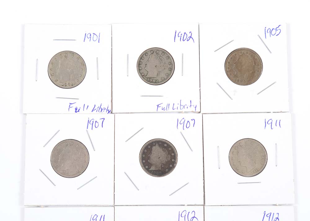 1901-1912 Liberty V Nickels