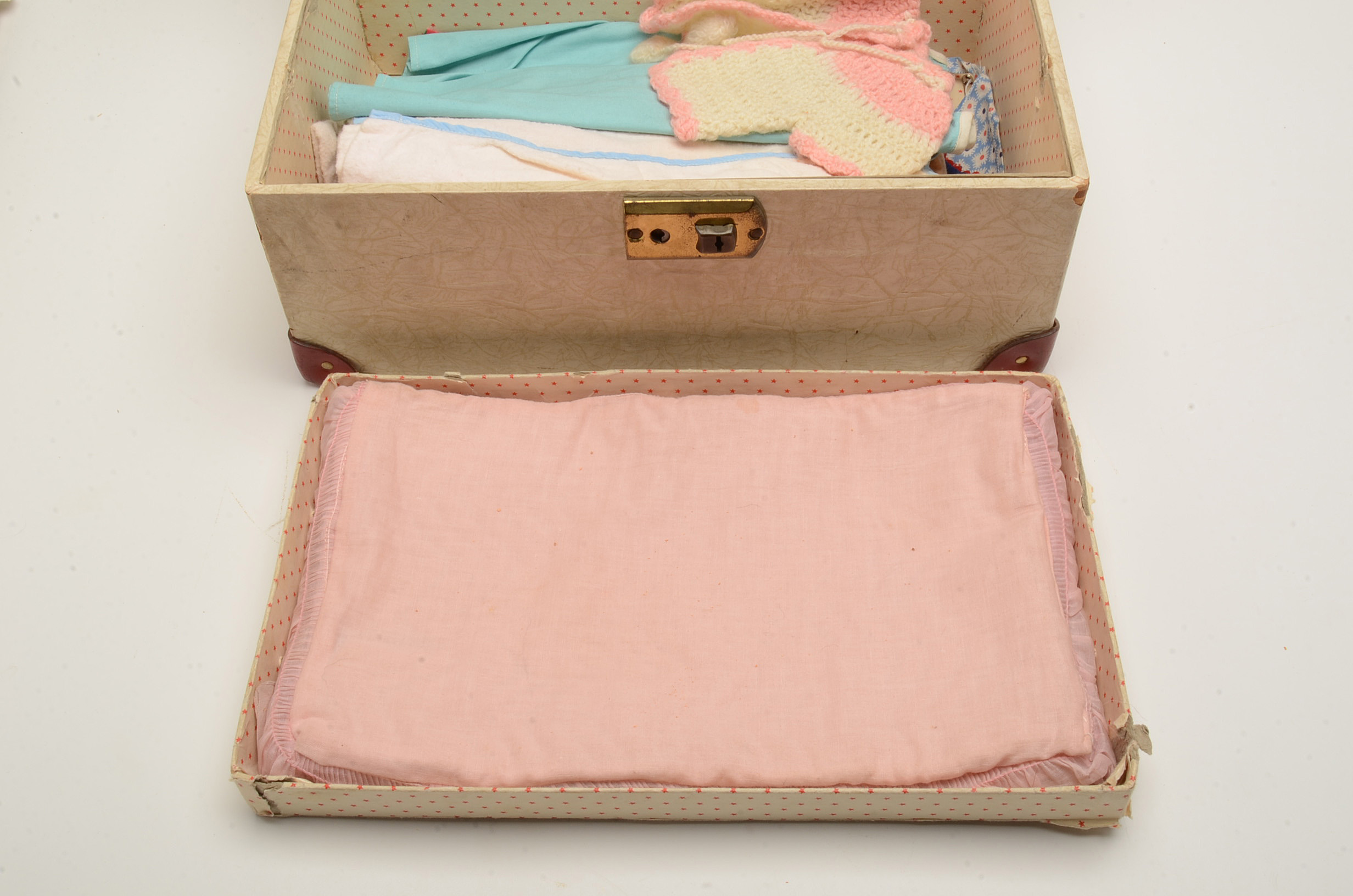 Pair of Effanbee's Dy Dee Doll with Trunk and Accessories